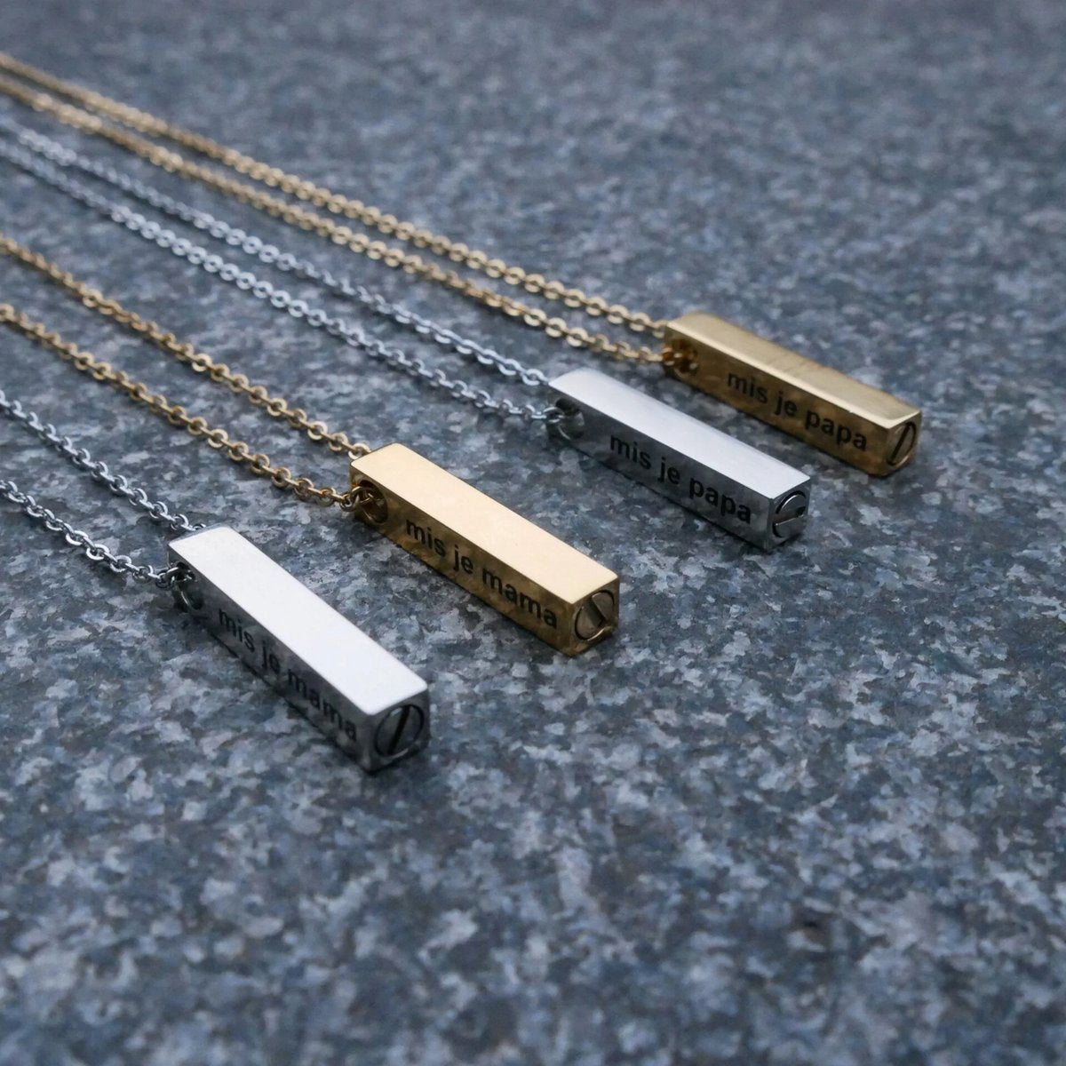 Asketting Zilver - ik mis je mama