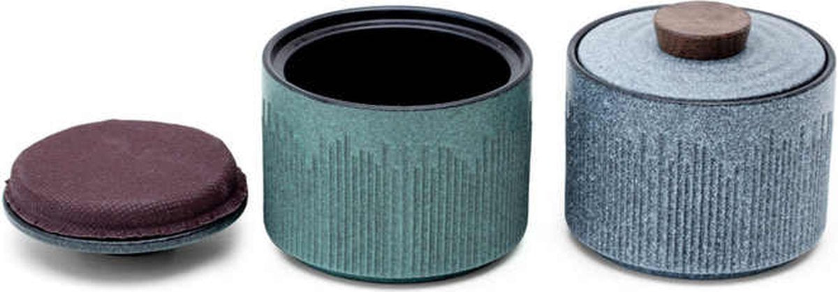 Luxe urn - 150 ML - Keramiek - Voor huisdieren, honden, katten of menselijk as - Blauw - Urnen