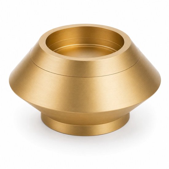 Mini urn waxinelichthouder mat goud
