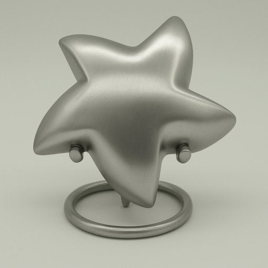 Mini urn zilver ster
