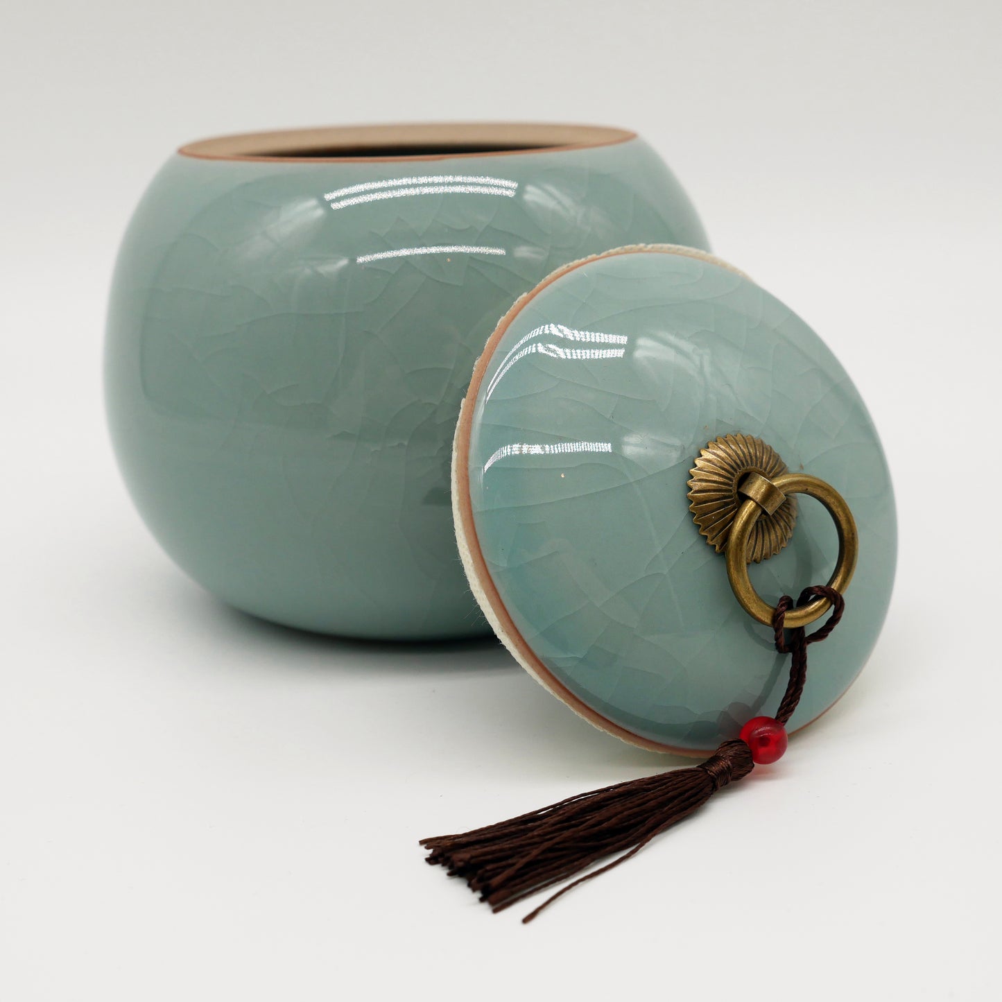 Luxury Funeral Urn - 800 ML - Urn - Mini Cremation Urn - Ashes Urn - For Pets, Dogs, Cats or Human Ashes - Cremation Ashes - Mini Urn - Blue - Aqua