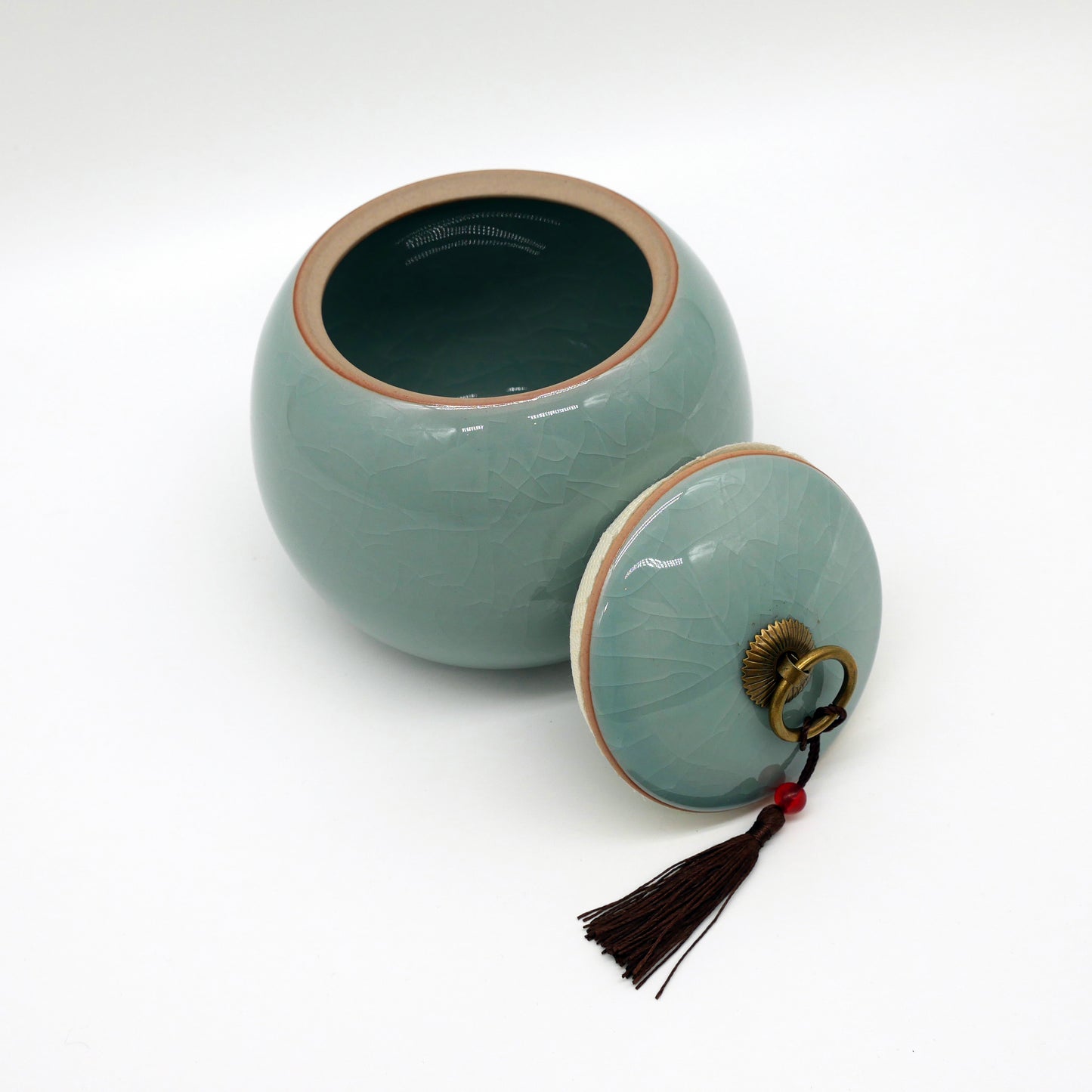 Luxury Funeral Urn - 800 ML - Urn - Mini Cremation Urn - Ashes Urn - For Pets, Dogs, Cats or Human Ashes - Cremation Ashes - Mini Urn - Blue - Aqua